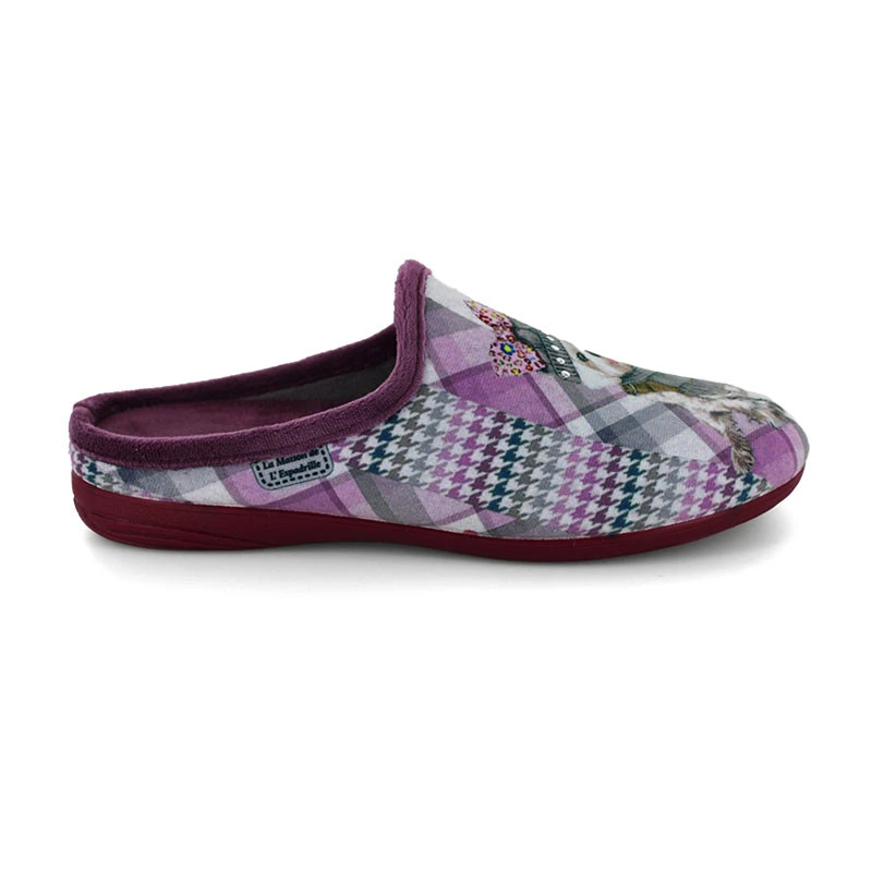 LA MAISON DE L'ESPADRILLE Chaussons Mules Pour Femme 6514 1 LA MAISON DE L'ESPADRILLE Chaussons Mules Pour Femme 6514