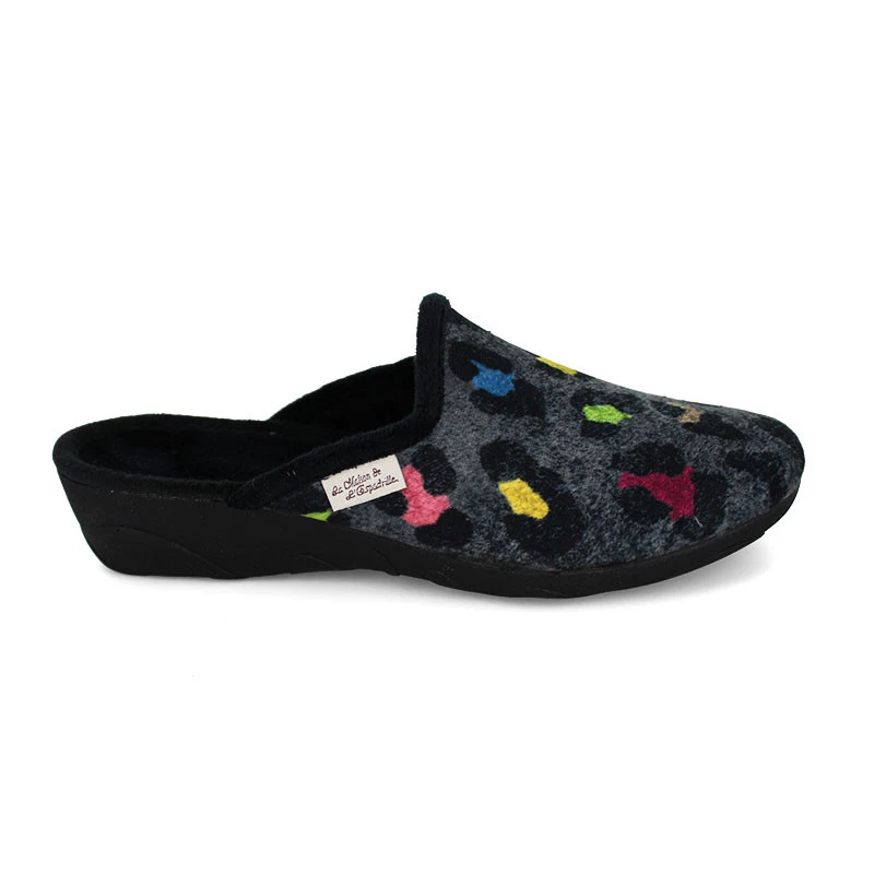 LA MAISON DE L'ESPADRILLE Chaussons Mules Pour Femme 6974 1 LA MAISON DE L'ESPADRILLE Chaussons Mules Pour Femme 6974