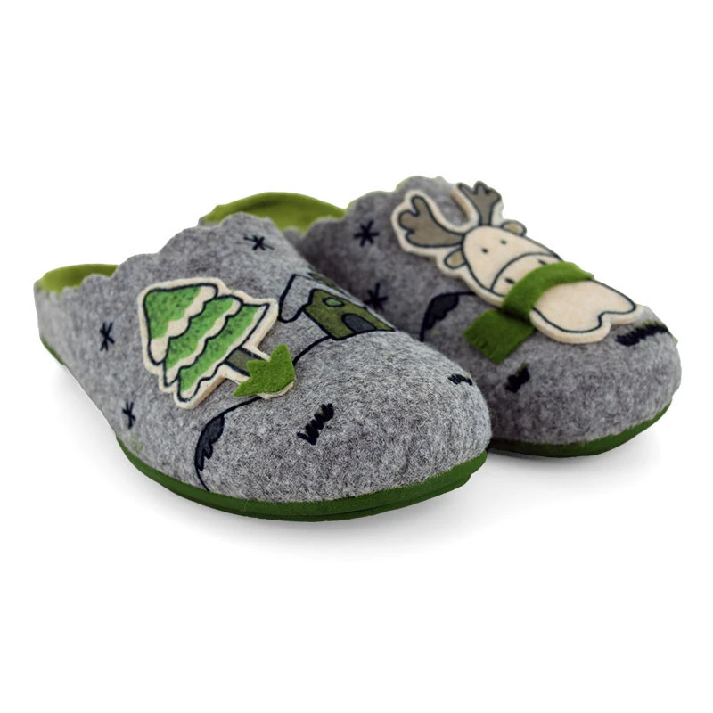 LA MAISON DE L'ESPADRILLE Chaussons Mules Pour Femme 9064 1 LA MAISON DE L'ESPADRILLE Chaussons Mules Pour Femme 9064