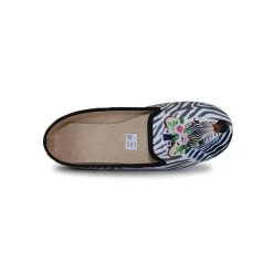 LA MAISON DE L'ESPADRILLE Chaussons Ballerines Pour Femme Zèbre (2017) -EL NATURALISTA Ventes zebre 2017 4
